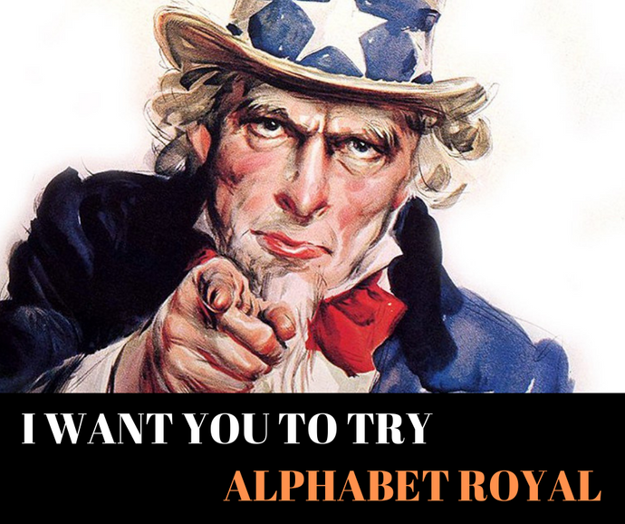 Alphabet Royal With Chips.
