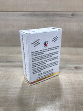 Image of the back of a card box - Texas Game Studio