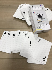 Image of a deck of cards spread out to spell Fantastic - Texas Game Studio